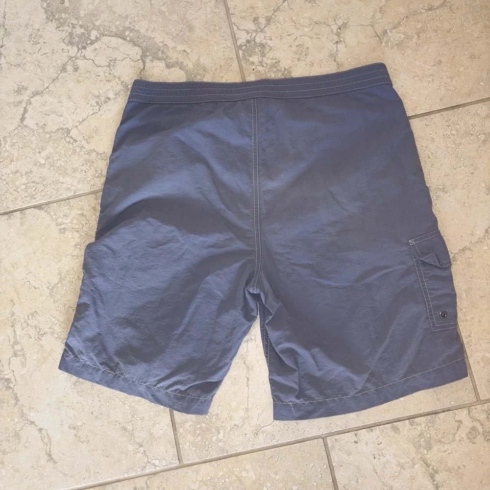 Vintage Polo Ralph Lauren Swim Trunks Mens Medium Mesh Lined Blue Board Shorts